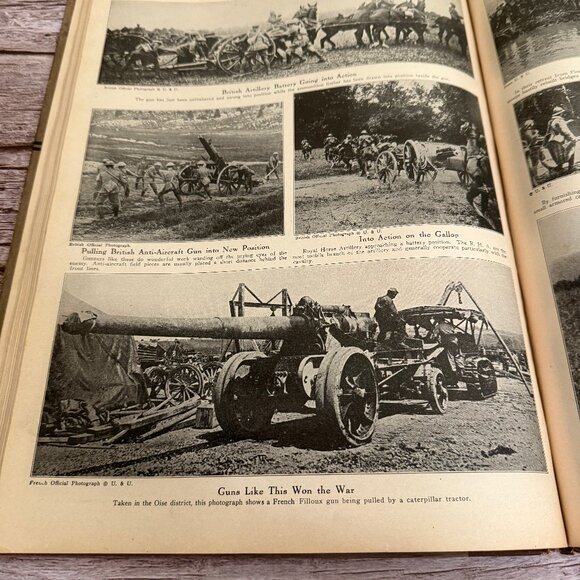 Antique “Liberty’s Victorious Conflict” Photographic History of World War 1918 - Picture 11 of 12